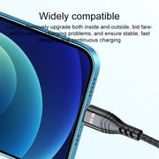 4 in 1 66W 6A USB to 8 Pin + Micro USB + Dual USB-C / Type-C Fast Charging Data Cable, Cable Length: 1.2m(Grey)
