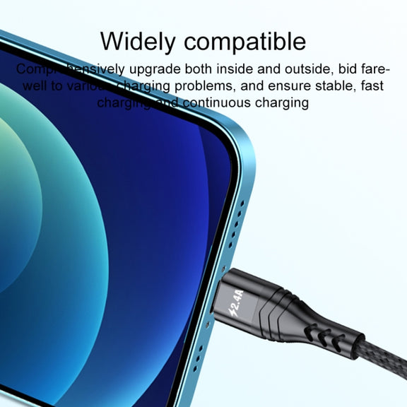 4 in 1 66W 6A USB to 8 Pin + Micro USB + Dual USB-C / Type-C Fast Charging Data Cable, Cable Length: 1.2m(Grey)