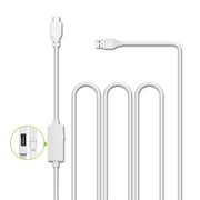 OTG-Y-03 USB 2.0 Male to Micro USB Male + USB Female OTG Charging Data Cable for Android Phones / Tablets with OTG Function, with Switch, Length: 1.1m(White)