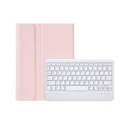 AM20-B Lambskin Texture Ultra-thin Bluetooth Keyboard Leather Tablet Case For Lenovo Xiaoxin Pad 2022 10.6 inch/Tab M10 Plus 10.6 3rd Gen 2022(Pink)