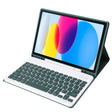 For iPad 10th Gen 10.9 2022 A10B Lambskin Texture Ultra-thin Bluetooth Keyboard Leather Tablet Case with Pen Slot(Dark Green) - Universal by PMC TechLife | Online Shopping South Africa | PMC TechLife