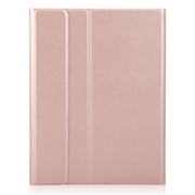 For iPad 11 2025 / 10th Gen 10.9 2022 A10B-A Lambskin Texture Bluetooth Touch Keyboard Leather Tablet Case with Pen Slot(Rose Gold)