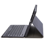 For iPad 10th Gen 10.9 2022 YA10B Lambskin Texture Bluetooth Keyboard Leather Tablet Case with Pen Slot(Dark Blue)