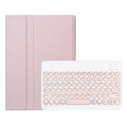 For iPad 10th Gen 10.9 2022 YA10B Lambskin Texture Bluetooth Keyboard Leather Tablet Case with Pen Slot (Pink)