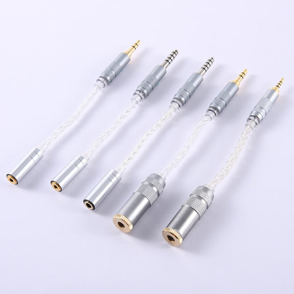 ZS0021 4.4mm Male to 2.5mm Female Balance Adapter Cable (Silver)