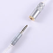 ZS0021 4.4mm Male to 2.5mm Female Balance Adapter Cable (Silver)