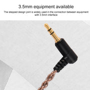 ZS0027 3.5mm to A2DC Headphone Audio Cable for Audio-technica ATH-LS50 E40 E70 CKR100 CKS1100(Brown)