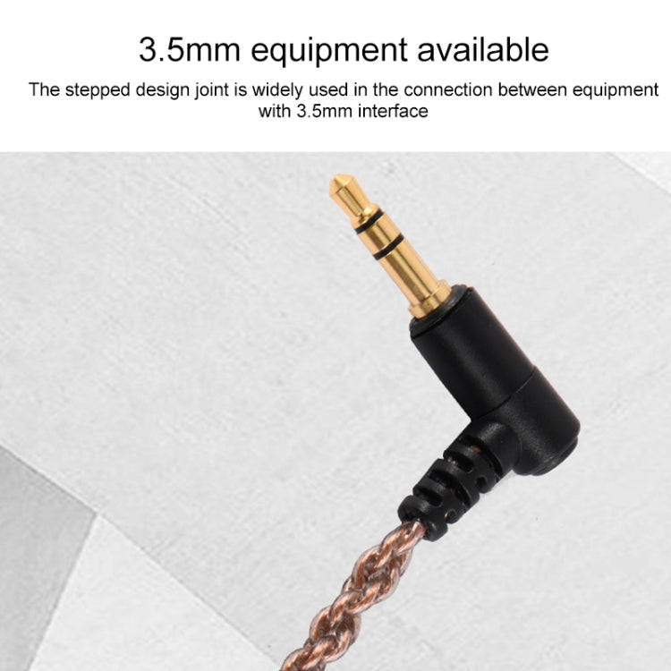 ZS0027 3.5mm to A2DC Headphone Audio Cable for Audio-technica ATH-LS50 E40 E70 CKR100 CKS1100(Brown)