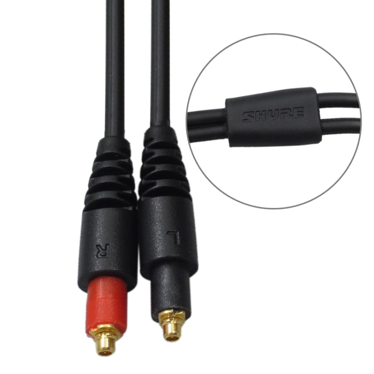 ZS0108 MMCX Interface Headphone Audio Cable for Shure SRH1440 SRH1540 SRH1840 (Black)