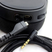 ZS0169 USB Braided Headphone Audio Cable for SteelSeries Arctis 3 / 5 / 7 / Pro(Black)