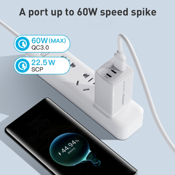 MOMAX UM30 PD 67W Fast Charger Power Adapter, CN Plug(Black)