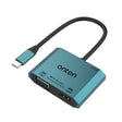 Onten M205 3 in 1 Type-C to HDMI+VGA+PD Fast Charge Video Converter (Green) - Adapter by Onten | Online Shopping South Africa | PMC TechLife | Buy Now Pay Later Mobicred