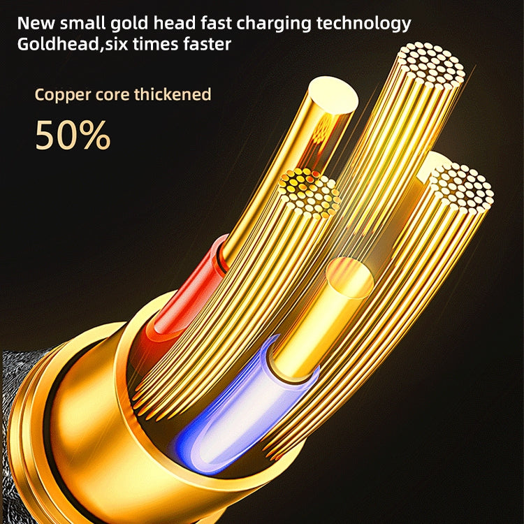 Mutural Li-CC006 1.2m 100W Transparent Digital Display USB-C / Type-C to Type-C Charging Data Cable