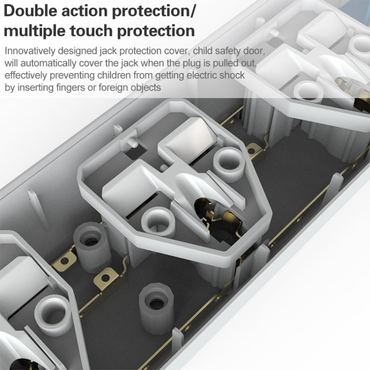 LDNIO SC3301 3 x USB Ports Travel Home Office Socket, Cable Length: 1.6m, EU Plug