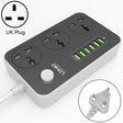 LDNIO SC3604 6 x USB Ports Multi-function Travel Home Office Socket, Cable Length: 2m, UK Plug - Extension Socket by LDNIO | Online Shopping South Africa | PMC TechLife | Buy Now Pay Later Mobicred