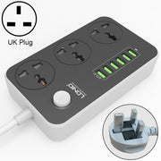LDNIO SC3604 6 x USB Ports Multi-function Travel Home Office Socket, Cable Length: 2m, Big UK Plug