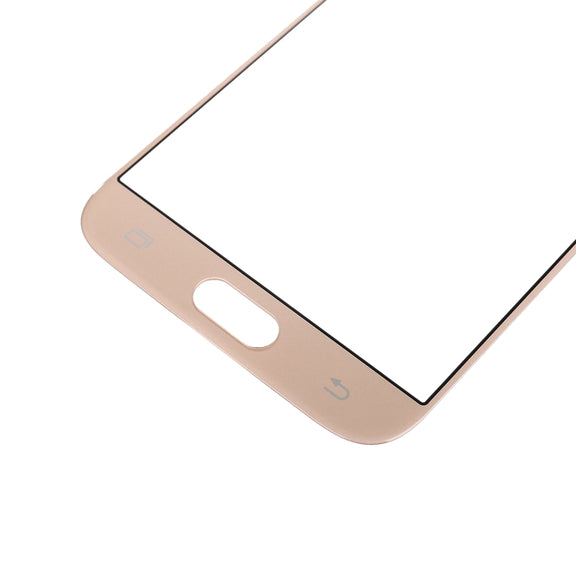 For Galaxy J7 (2017) / J730 Front Screen Outer Glass Lens (Gold)