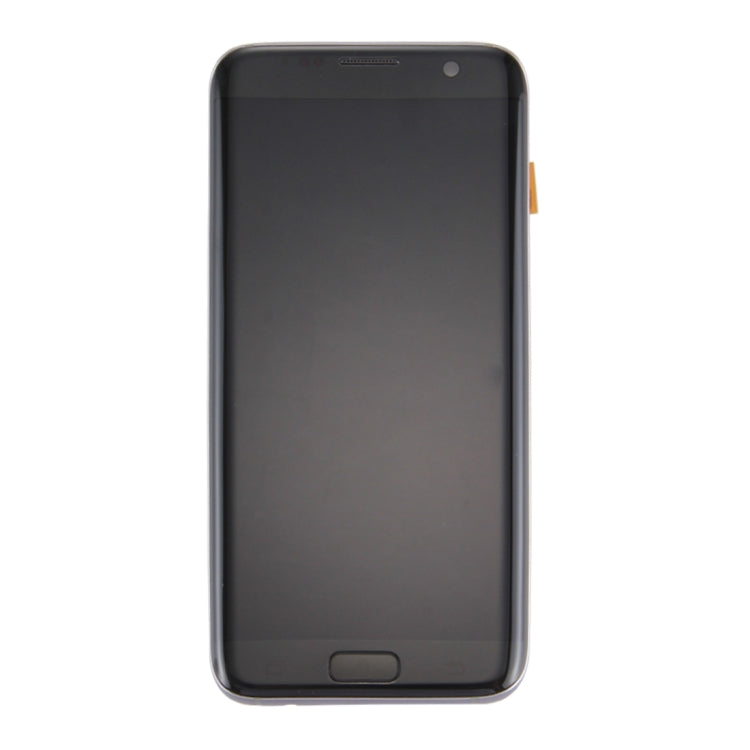 Original LCD Screen and Digitizer Full Assembly with Frame & Charging Port Board & Volume Button & Power Button for Galaxy S7 Edge / G9350(Black)