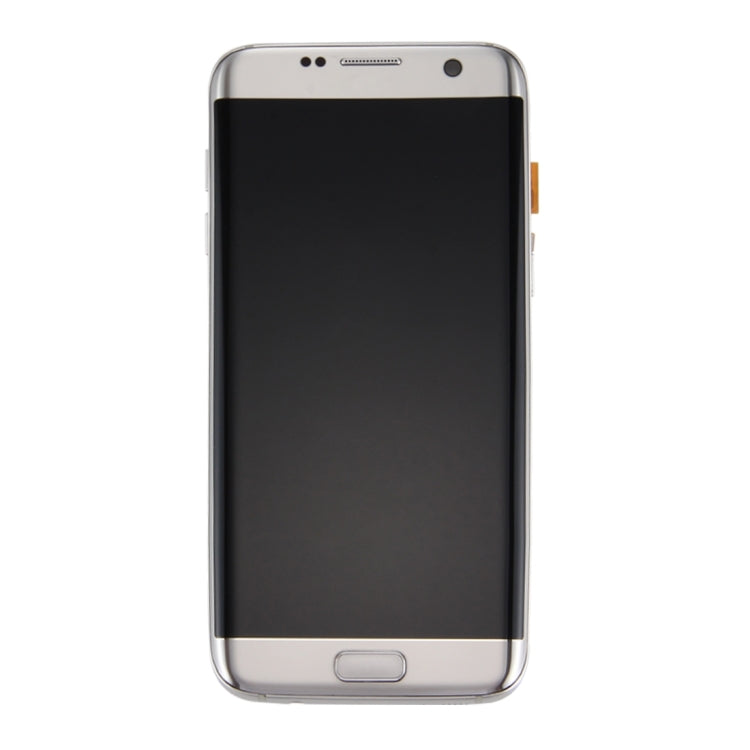 Original LCD Screen and Digitizer Full Assembly with Frame & Charging Port Board & Volume Button & Power Button For Galaxy S7 Edge / G935F(Silver)