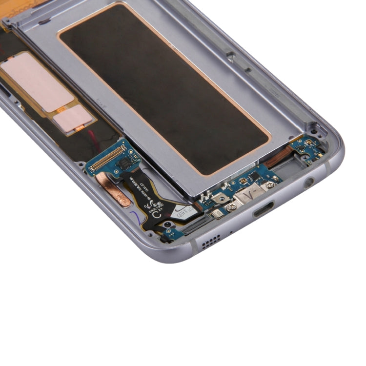 for Galaxy S7 Edge / G935A Digitizer Full Assembly with Frame & Charging Port Board & Volume Button & Power Button (Black)