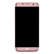 Original LCD Screen and Digitizer Full Assembly with Frame & Charging Port Board & Volume Button & Power Button for Galaxy S7 Edge / G935A(Pink)