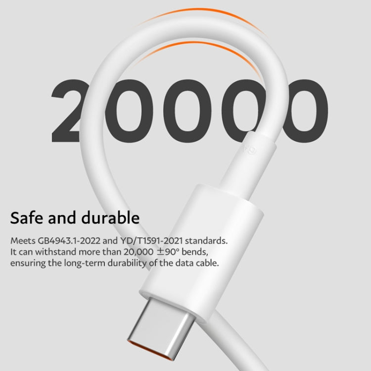 Original Xiaomi 6A USB-C / Type-C to USB-C / Type-C Fast Charging Data Cable, Length: 1m