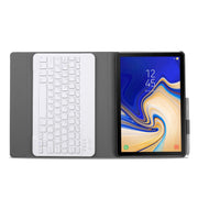 A590 Ultra-thin Detachable Magnetic Bluetooth Keyboard Leather Tablet Case for Galaxy Tab A 10.5 T590 / T595, with Holder(Gold)