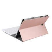 A590 Ultra-thin Detachable Magnetic Bluetooth Keyboard Leather Tablet Case for Galaxy Tab A 10.5 T590 / T595, with Holder(Rose Gold)