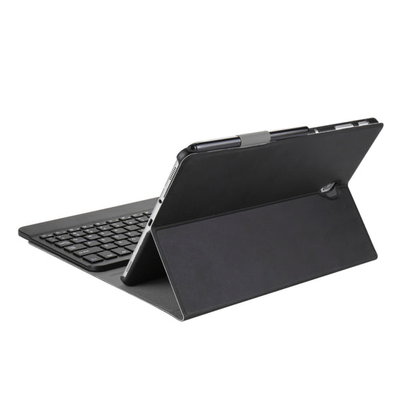 A830 Ultra-thin Detachable Bluetooth Keyboard Leather Tablet Case for Galaxy Tab S4 10.5 T830 / T835, with Holder(Black)