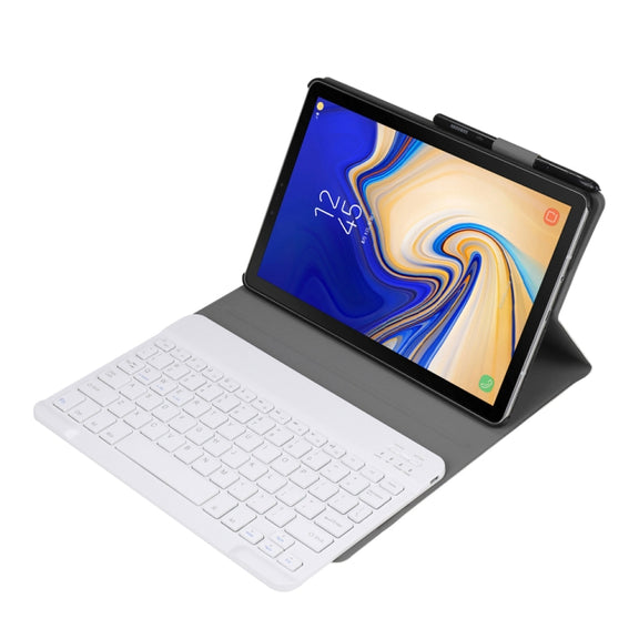 A830 Ultra-thin Detachable Bluetooth Keyboard Leather Tablet Case for Galaxy Tab S4 10.5 T830 / T835, with Holder(Gold)