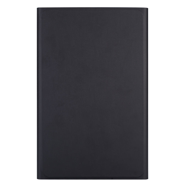 DY590 For Galaxy Tab A 10.5 T590 / T595 Detachable Plastic Bluetooth Keyboard Leather Tablet Case with Holder (Black)