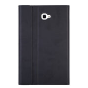 DY580 For Galaxy Tab A 10.1 T580 / T585 Detachable Plastic Bluetooth Keyboard Leather Tablet Case with Holder (Black)