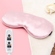 USB Charging Heating Silk Moxa Sleep Eye Mask (Pink) - Eye Masks by PMC TechLife | Online Shopping South Africa | PMC TechLife | Buy Now Pay Later Mobicred