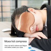 USB Charging Heating Silk Moxa Sleep Eye Mask (Pink)