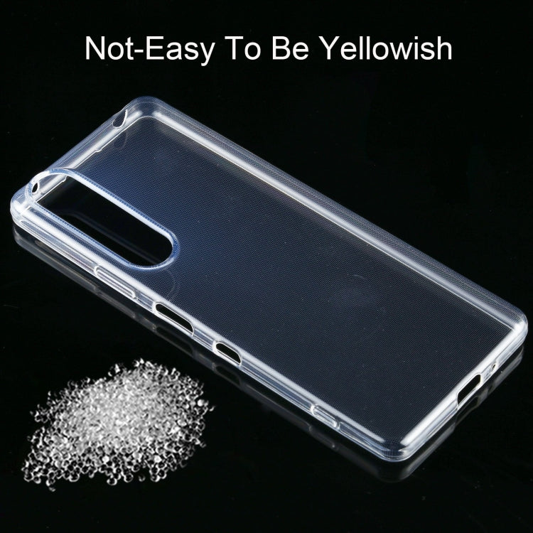 For Sony Xperia 1 III 0.75mm Ultra-thin Transparent TPU Soft Protective Case (Transparent)