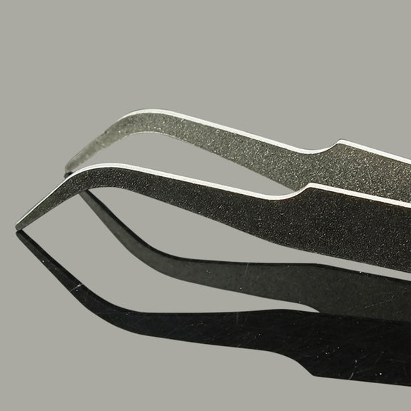 Gooi TS-15 Steel Bend Tweezers(Silver)