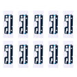 10 PCS for Sony Xperia XA Top & Bottom Front Housing Adhesive - Adhesive Sticker by PMC TechLife | Online Shopping South Africa | PMC TechLife | Buy Now Pay Later Mobicred