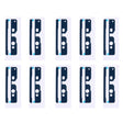 10 PCS for Sony Xperia XA Ultra / C6 Top & Bottom Front Housing Adhesive - Adhesive Sticker by PMC TechLife | Online Shopping South Africa | PMC TechLife | Buy Now Pay Later Mobicred