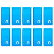 10 PCS for Sony Xperia X Compact / X Mini Rear Housing Cover Adhesive - Adhesive Sticker by PMC TechLife | Online Shopping South Africa | PMC TechLife | Buy Now Pay Later Mobicred