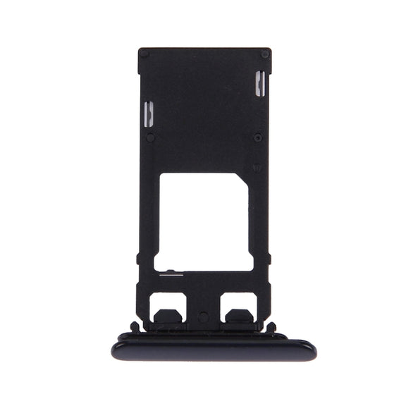 SIM Card Tray + Micro SD Card Tray for Sony Xperia XZ (Single SIM Version)(Black)