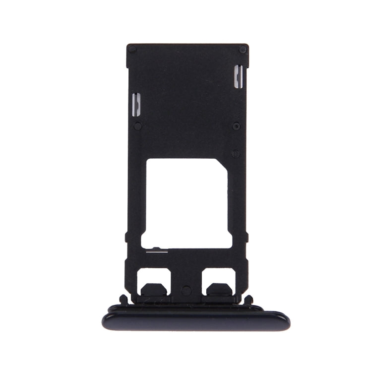 SIM Card Tray + Micro SD Card Tray for Sony Xperia XZ (Single SIM Version)(Black)