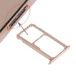 For Huawei Honor V8 Nano SIM + Micro SD / Nano SIM Card Tray(Gold) - Card Socket by PMc TechLife | Online Shopping South Africa | PMc TechLife | Buy Now Pay Later Mobicred