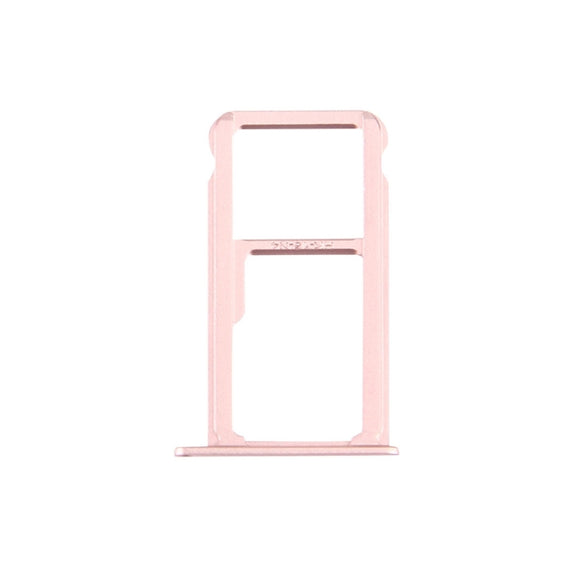 For Huawei Honor V8 Nano SIM + Micro SD / Nano SIM Card Tray(Rose Gold)