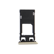 SIM Card Tray + Micro SD Card Tray + Card Slot Port Dust Plug for Sony Xperia X (Single SIM Version)(Lime Gold)