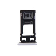 SIM Card Tray + Micro SD Card Tray + Card Slot Port Dust Plug for Sony Xperia X (Single SIM Version)(White)