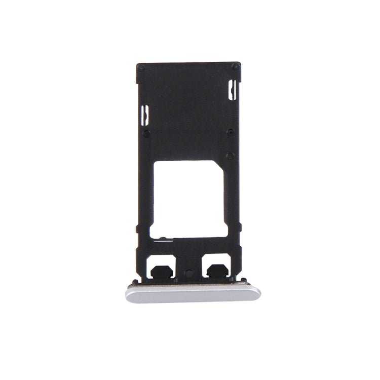 SIM Card Tray + Micro SD Card Tray + Card Slot Port Dust Plug for Sony Xperia X (Single SIM Version)(White)