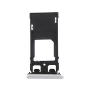 SIM Card Tray + Micro SD / SIM Card Tray + Card Slot Port Dust Plug for Sony Xperia X (Dual SIM Version)(White)