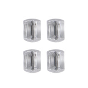 4 PCS Front Bezel Edge for Sony Xperia C4(White)