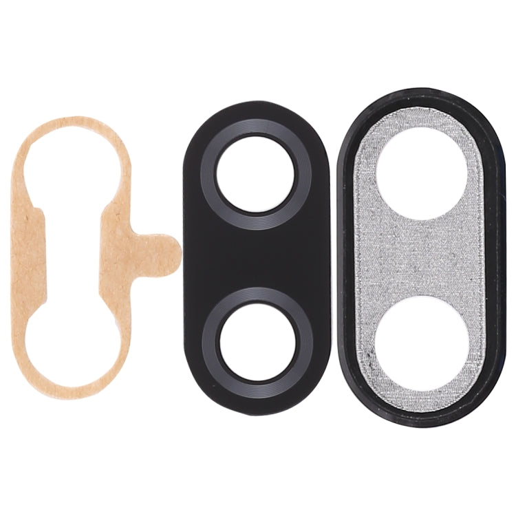 For Huawei Nova 3i 10pcs Back Camera Bezel with Lens Cover & Adhesive (Black)