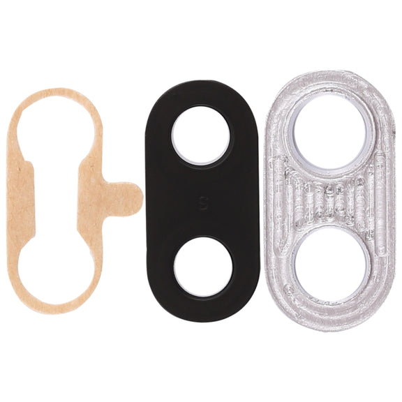 For Huawei Nova 3i 10pcs Back Camera Bezel with Lens Cover & Adhesive (Black)